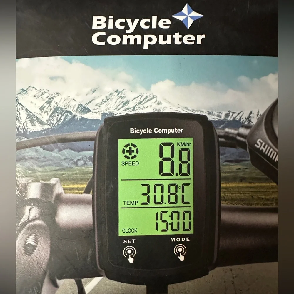 Cycling Computer Speed Sensor for Cycling Bike RPM Odometer Waterproof LCD